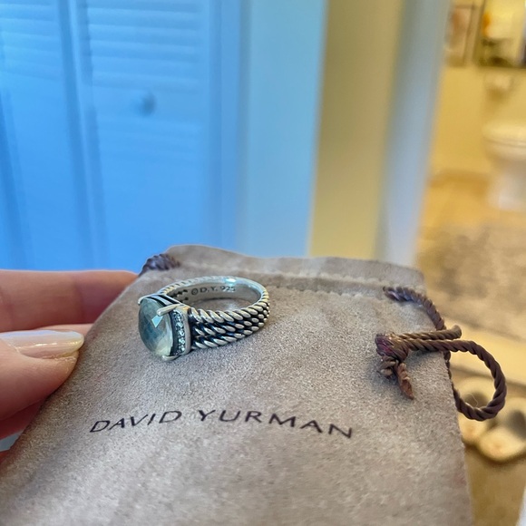 💯David Yurman Wheaton 10x8mm Prasiolite size 6 - Picture 9 of 16